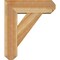 Ekena Millwork Traditional Craftsman Rough Sawn Bracket w/ Offset Brace, Western Red Cedar, 8"W x 24"D x 28"H BKT0806X24X28TRA04RWR - alternate 3